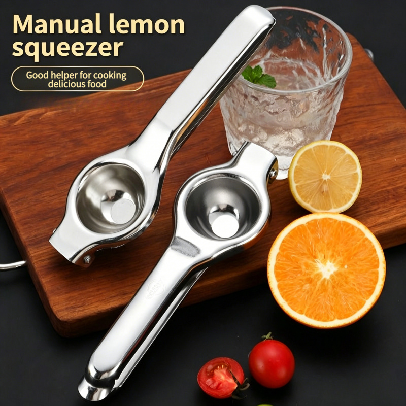 Citrus Lemon Squeezer - 1pc Stainless Steel Manual Lemon Juicer,