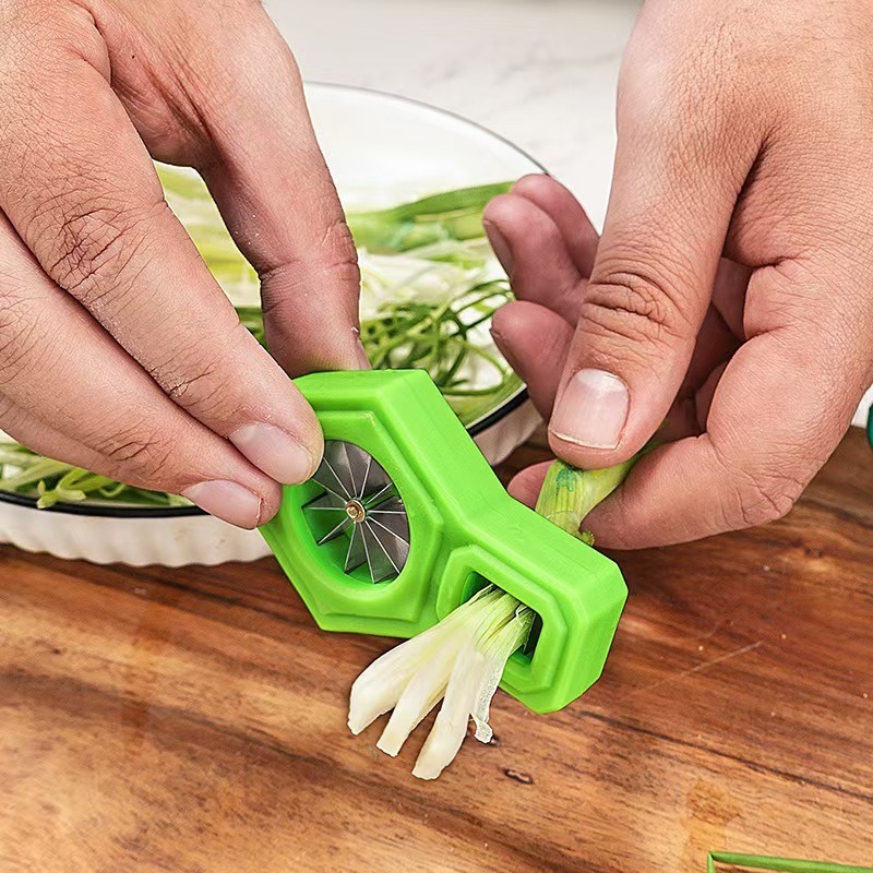 Kitchen Gadgets Drawing - Kitchen Gadgets Scallion Cutter Stainless Steel