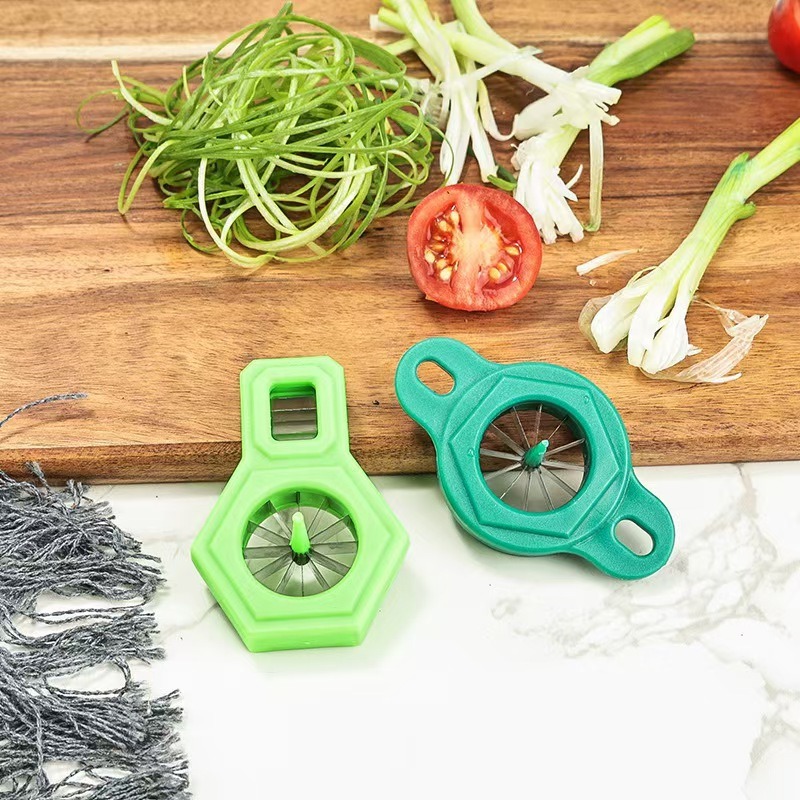 Kitchen Gadgets Drawing - Scallion Cutter Stainless Steel Plum Blossom