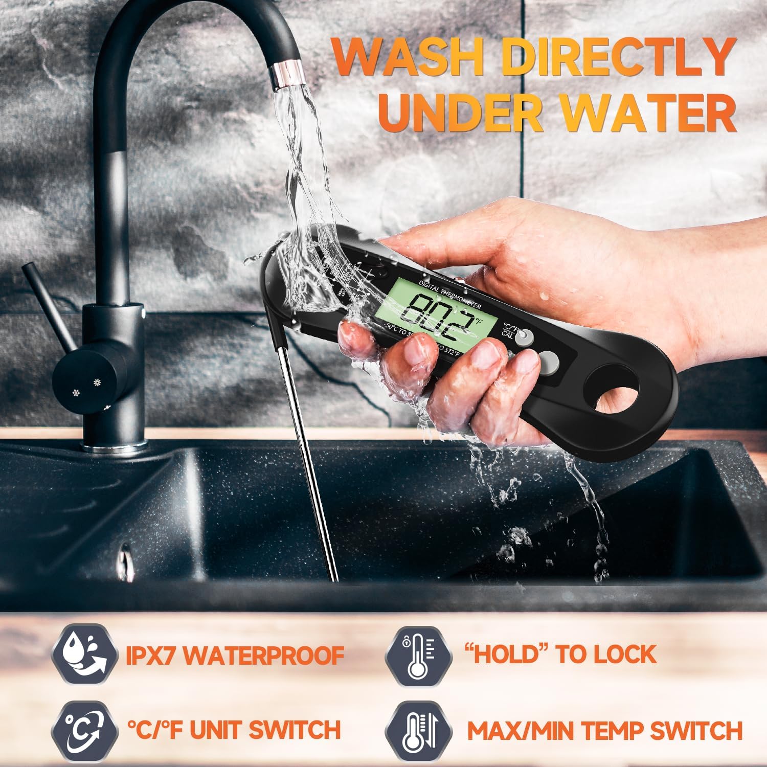 Digital Meat Thermometer Water - Meat Thermometer ulasan dan harga