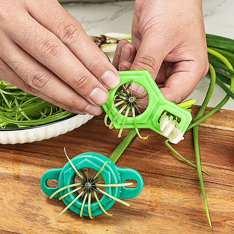 1PC Green Onion Slicer Cut Gre - Kitchen Gadgets Drawing ulasan dan harga