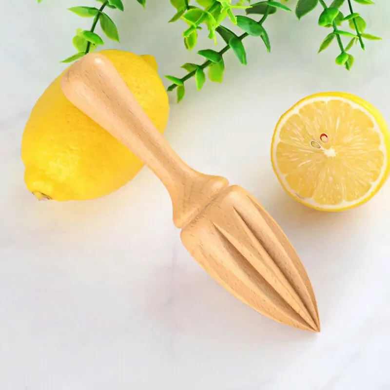 1pc Ten-corner Shape Wooden Le - Citrus Lemon Squeezer ulasan dan harga