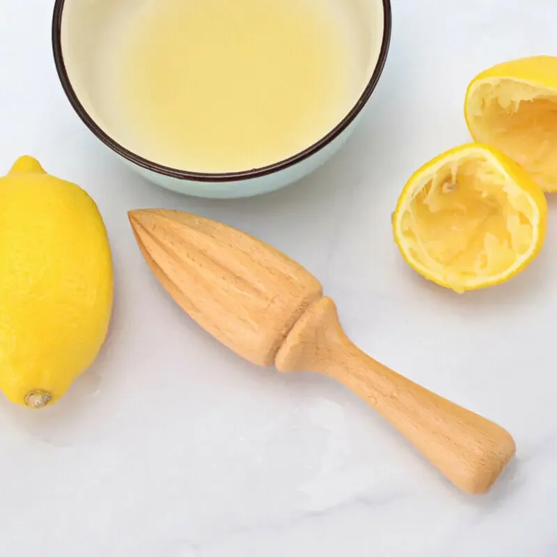 1pc Ten-corner Shape Wooden Le - Citrus Lemon Squeezer ulasan dan harga