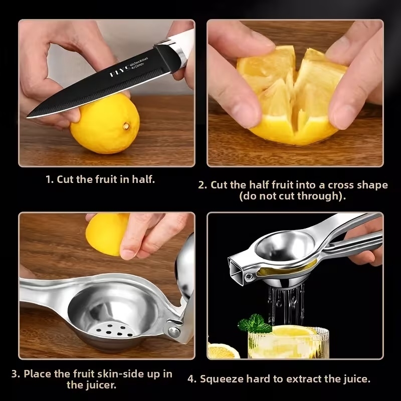 1pc Stainless Steel Manual Lem - Citrus Lemon Squeezer ulasan dan harga