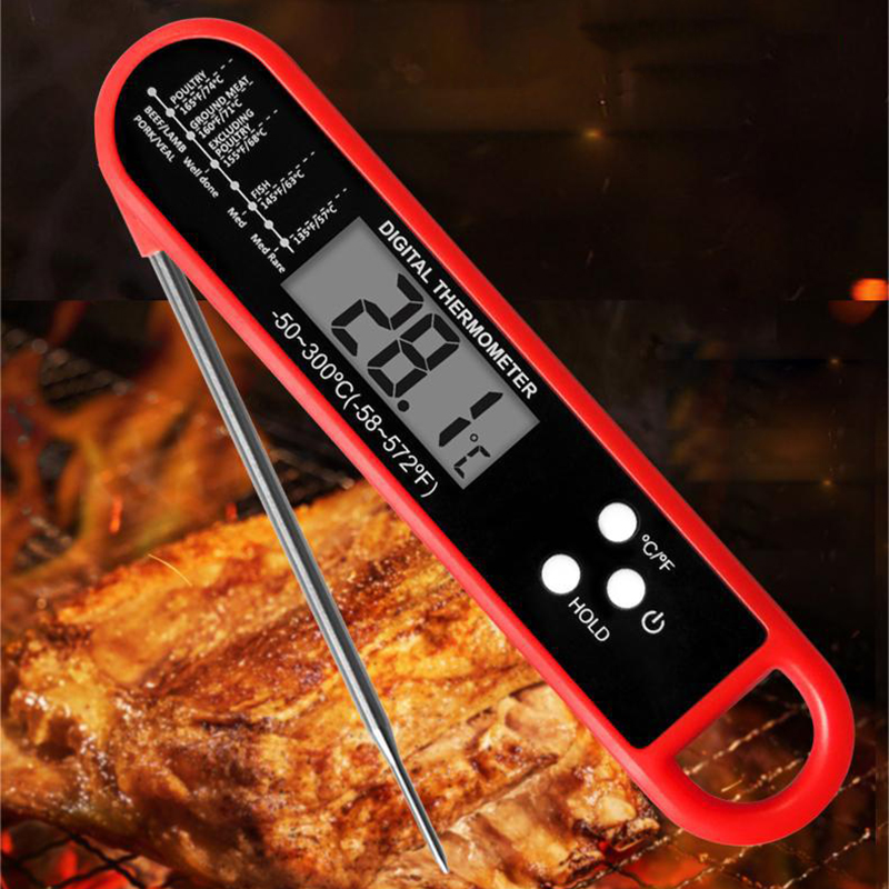 Foldable Meat Thermometer Digi - Meat Thermometer ulasan dan harga