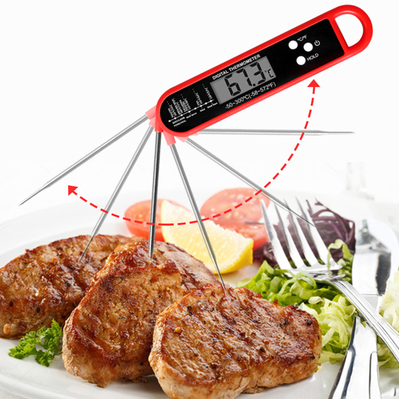 Foldable Meat Thermometer Digi - Meat Thermometer ulasan dan harga