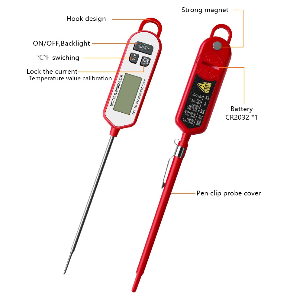 Digital Meat Thermometer  Inst - Meat Thermometer ulasan dan harga