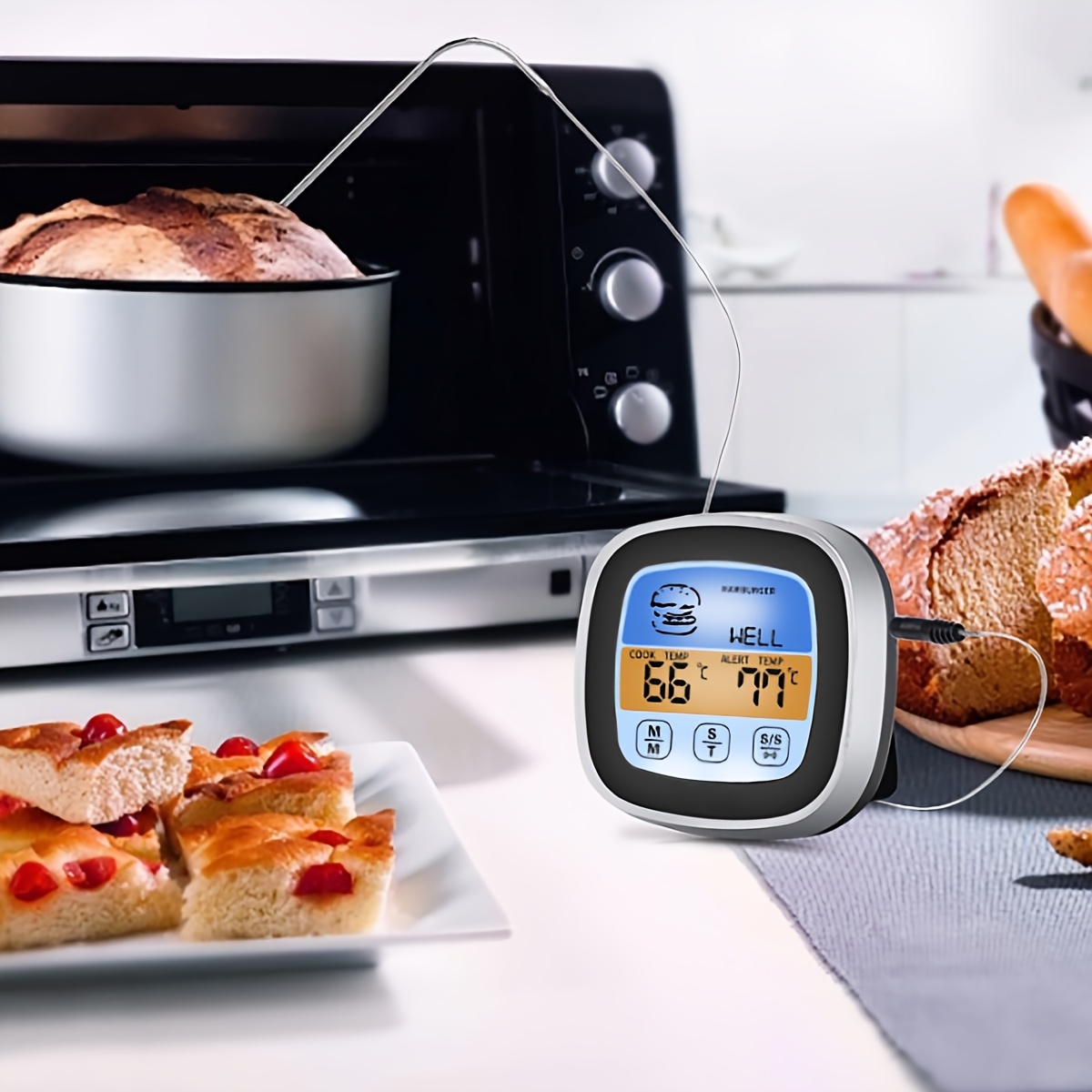 Digital Meat Thermometer BBQ T - Meat Thermometer ulasan dan harga