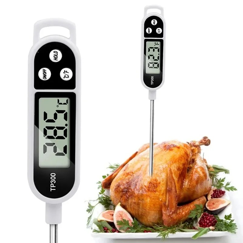 Stainless Steel Probe Cooking  - Meat Thermometer ulasan dan harga