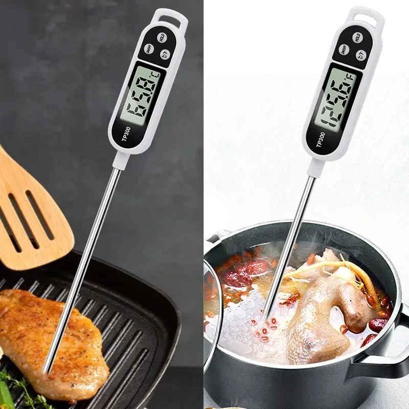 Stainless Steel Probe Cooking  - Meat Thermometer ulasan dan harga