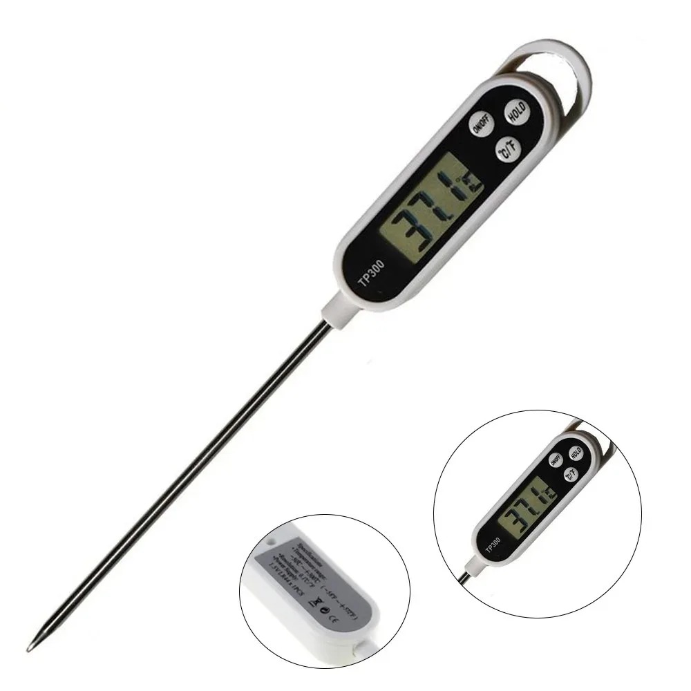 Stainless Steel Probe Cooking  - Meat Thermometer ulasan dan harga