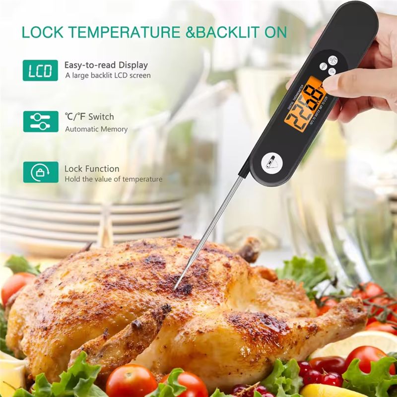 Digital BBQ Food Thermometer K - Meat Thermometer ulasan dan harga