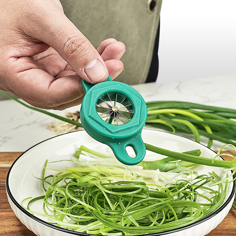 1PC Green Onion Slicer Cut Gre - Kitchen Gadgets Drawing ulasan dan harga