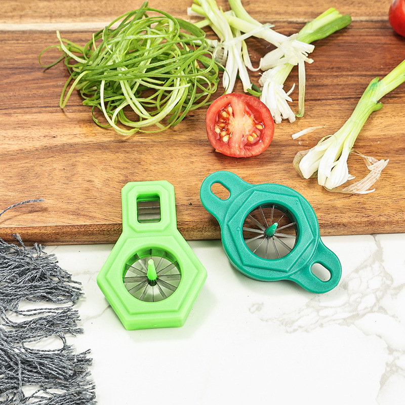 1PC Green Onion Slicer Cut Gre - Kitchen Gadgets Drawing ulasan dan harga